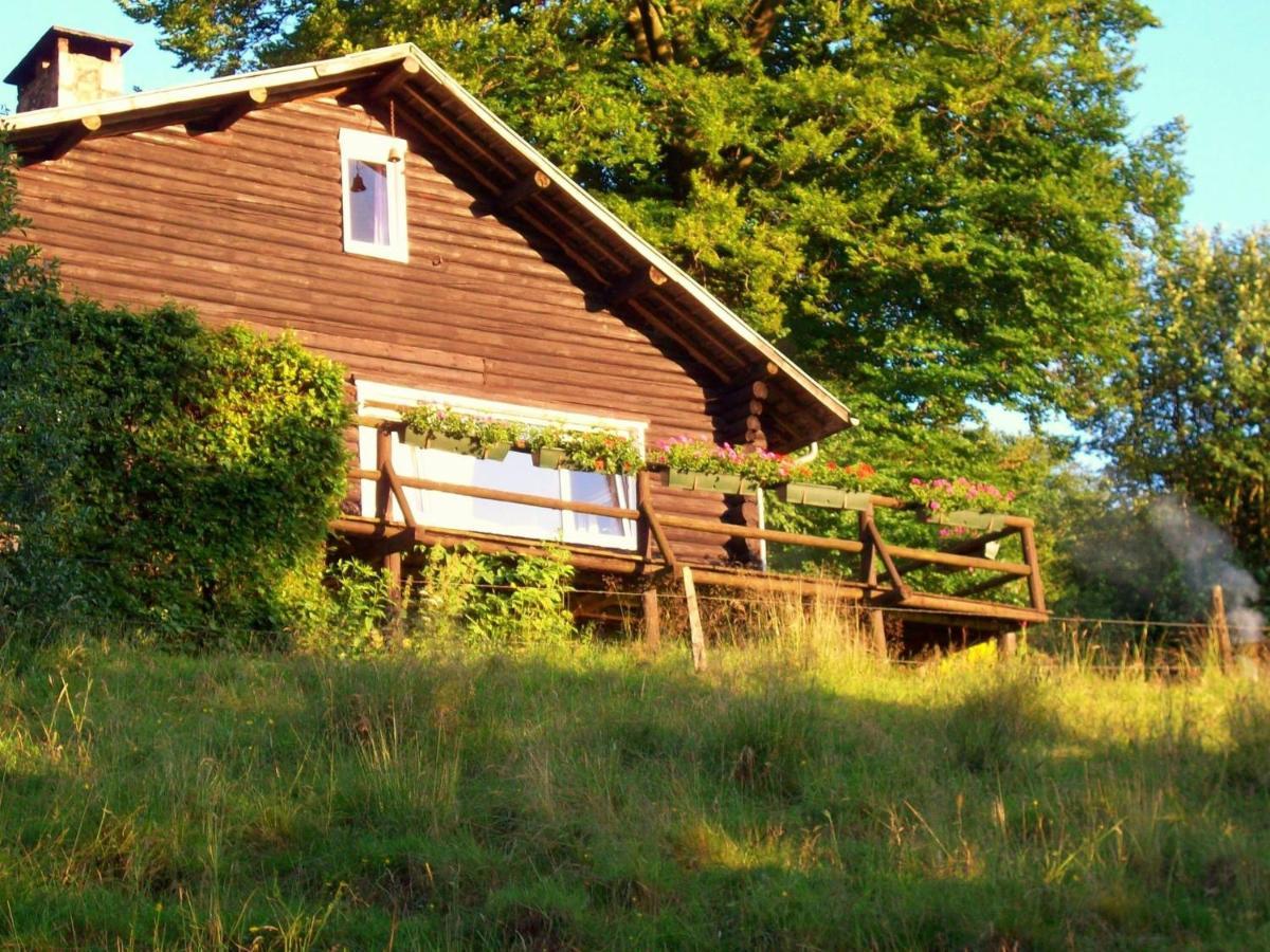 Open Wooden Chalet Built Against A Hill Francorchamps Eksteriør bilde